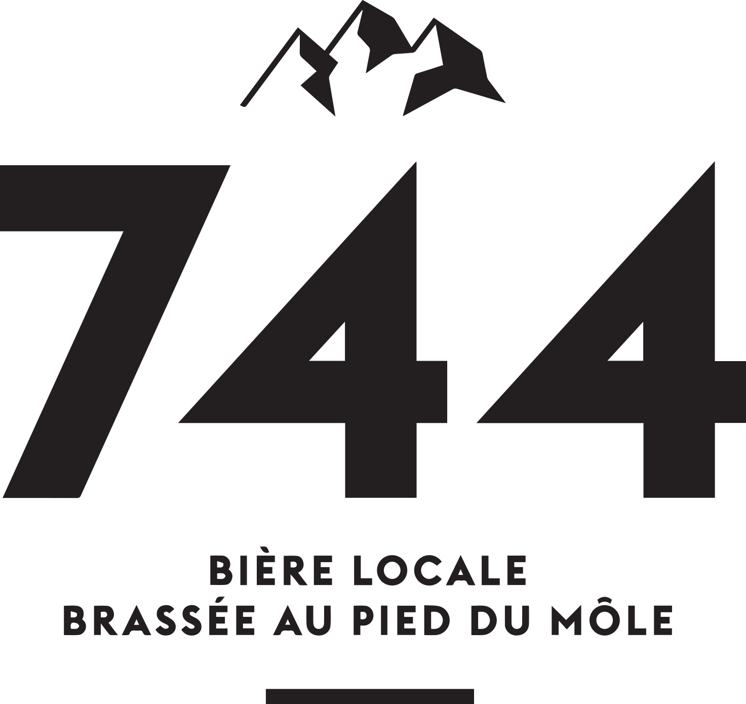 La Brasserie 744 – Bière bio brassée au pied du Môle Logo